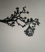 Black Laser-Cut Wall Art for Home Decor 36" x 5" - Image 6