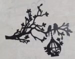 Black Laser-Cut Wall Art for Home Decor 36" x 5" - Image 7
