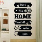 Black Laser-Cut Wall Art for Home Decor 36" x 5"