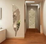Acrylic Feather Wall Décor-Silver