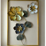 Imported Premium Quality Metal Flower Frame – Elegant Decorative Wall Art